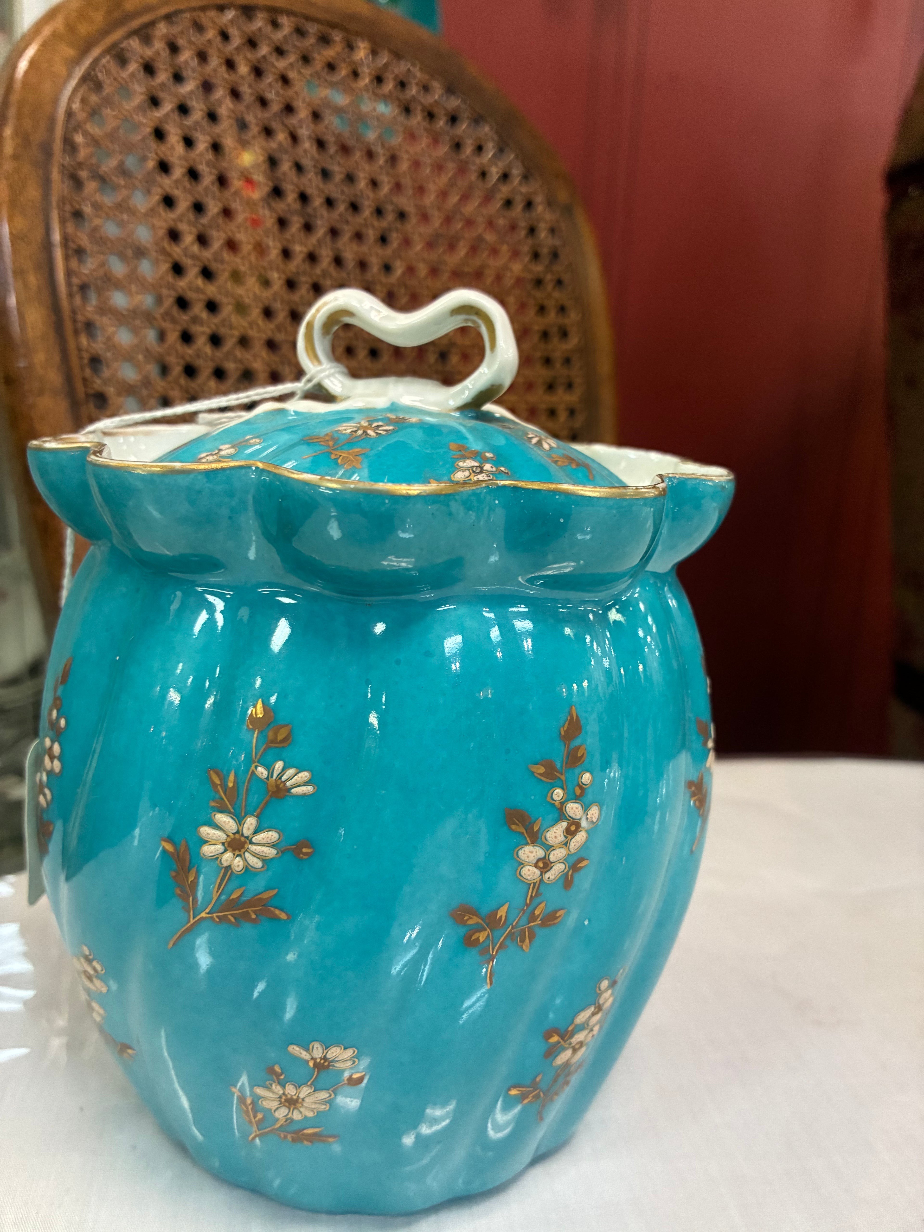West German Porcelain Biscuit Jar