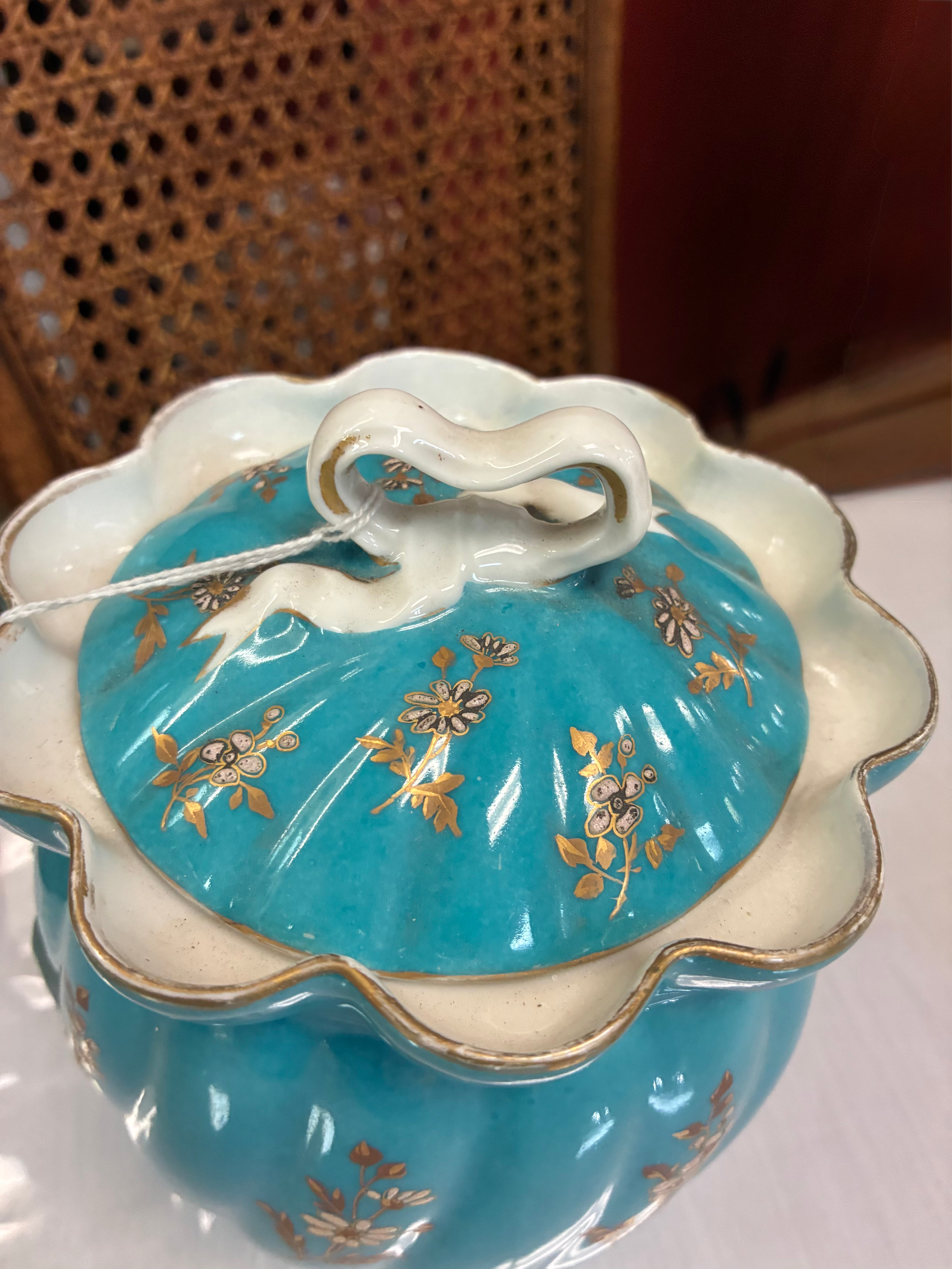 West German Porcelain Biscuit Jar