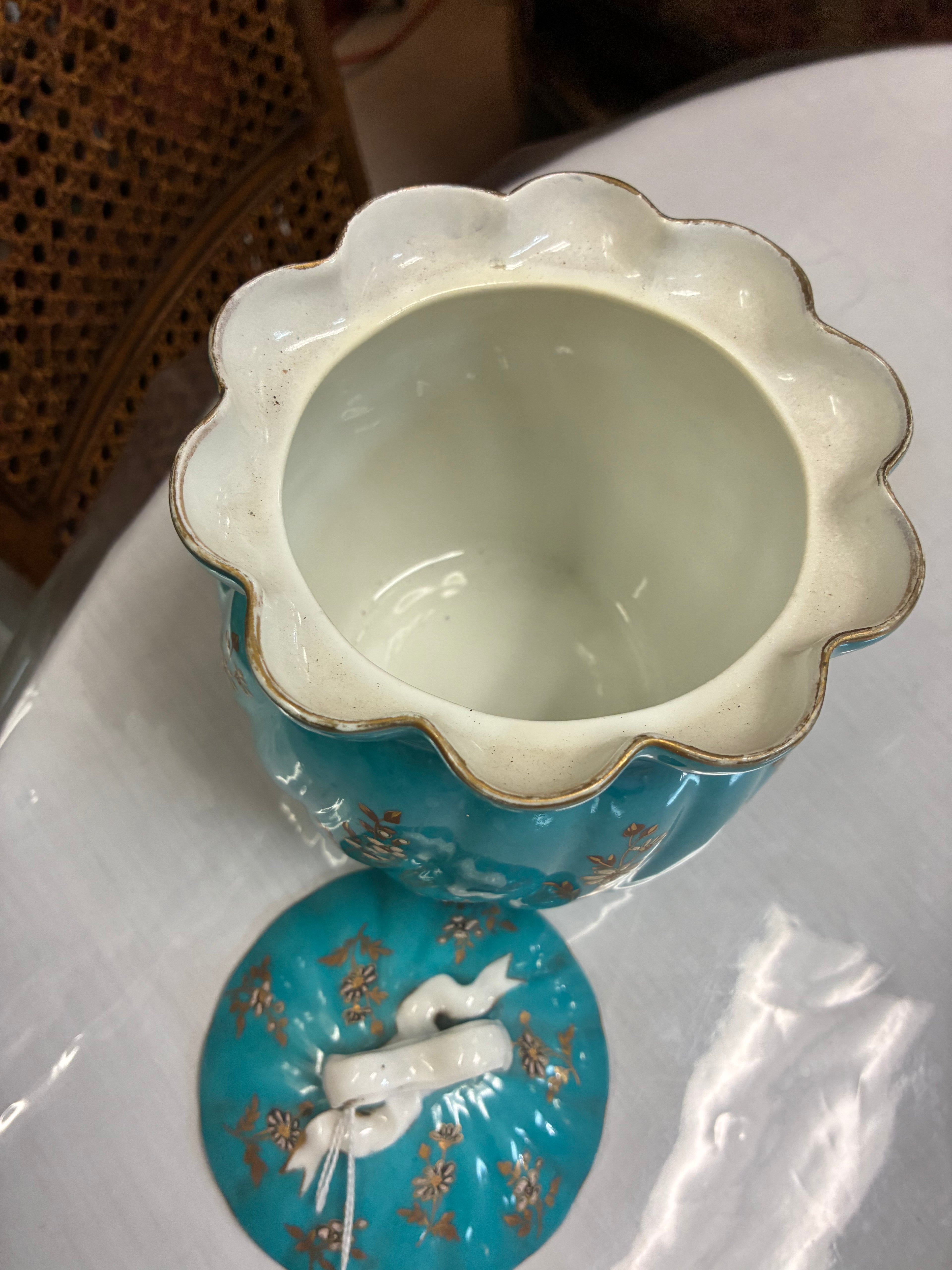 West German Porcelain Biscuit Jar